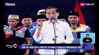 Jokowi Cerita Profesi Ayahnya Pengemudi Truk di Deklarasi Pengemudi Truk - iNews Siang 19/03