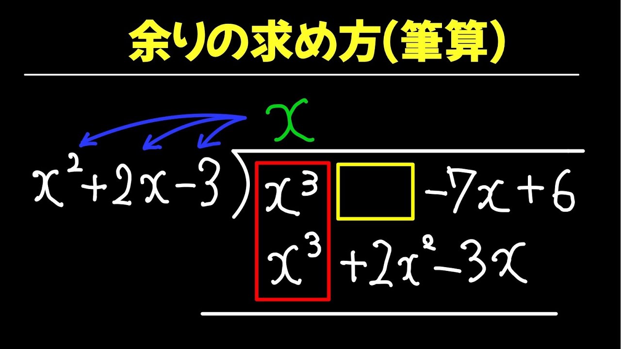 【数Ⅱ】余りの求め方(筆算) 1/3 - YouTube