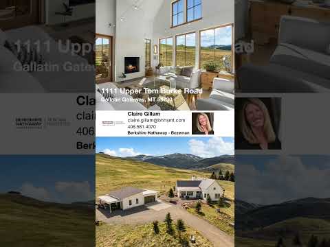 1111 Upper Tom Burke Road, Gallatin Gateway, MT home video tour