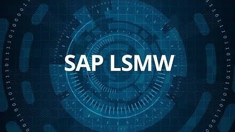 SAP LSMW in S4HANA Best practice for data conversion #sapmmtraining #sap #hana #saps4hana 
