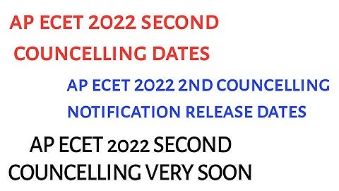 ap ecet 2022 second councelling dates updates| ap ecet 2022 second councelling dates| ap ecet 2022