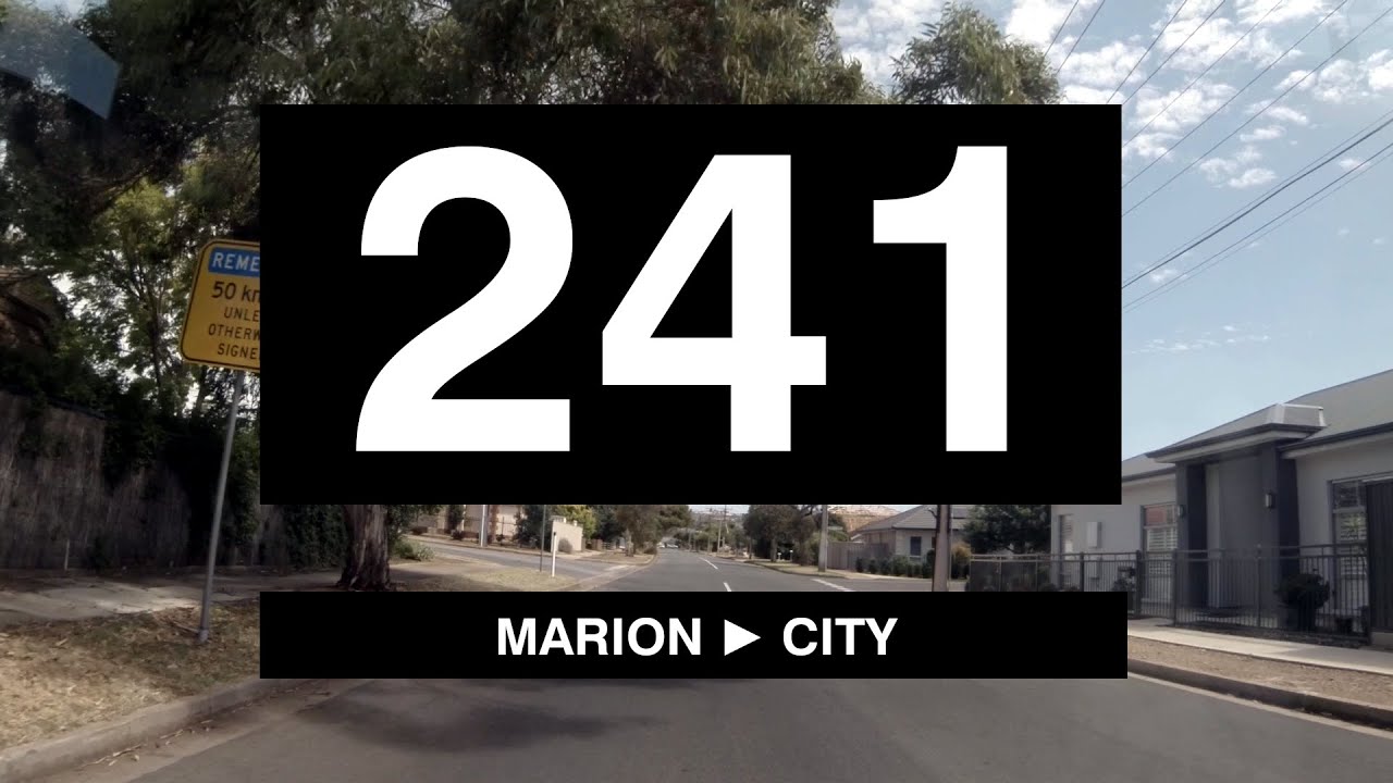 ☀ [CAB RIDE] Adelaide Metro Route 241 | Marion Centre Interchange ➜ City