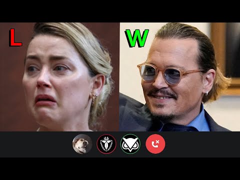 Johnny Depp Amber Heard Funny Moments - Reacting to Verdict Memes with da boyssss