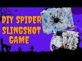 Easy DIY Halloween Spider Sling Shot Game! | Halloween Party Ideas