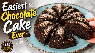 Just 1 Egg! The Easiest Chocolate Cake Ever 🍫 | No Oven screenshot 3