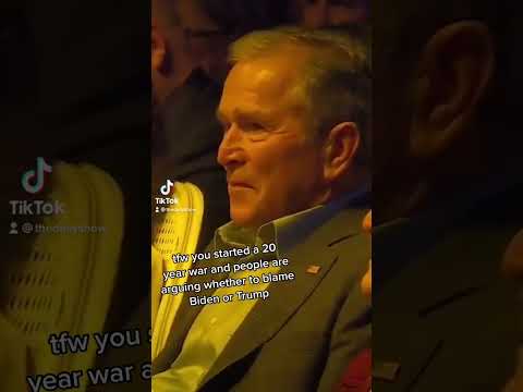 Bush just sitting back like...