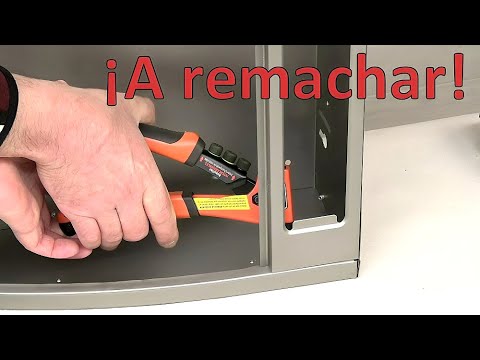 Riveting the metal sheets and assembling the kitchen extractor hood step by step