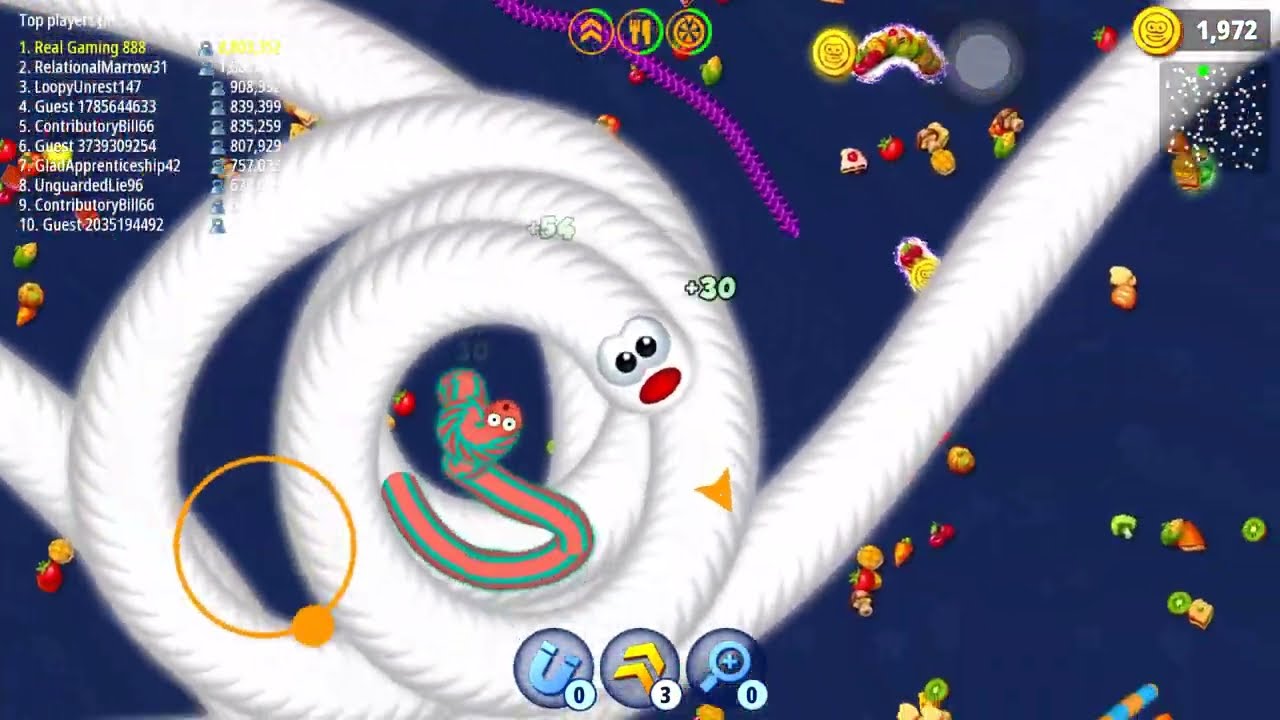 Wormszone.io Top 8,800,000+ Score Slither Snake Epic Gameplay Snake Game