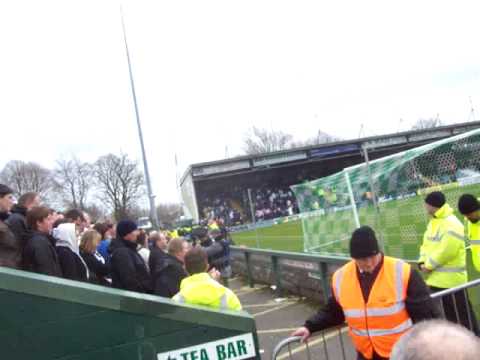 leeds versus yeovil 05/04/2010 one minutes silence