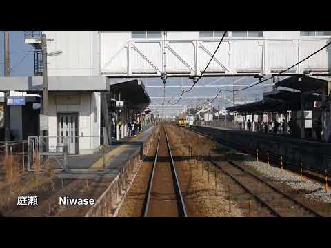 前面展望シーン・JR西日本岡山電車区115系D編成