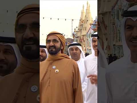 Sheikh Mohammed bin Rashid Al Maktoum Dubai King Tour Global Village Throwback #shorts #dubai #dxb