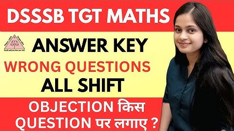 Dsssb tgt maths wrong Question| dsssb tgt maths objection Question| dsssb tgt maths @gmt0 