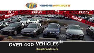 Black Friday Savings All Month Long at Hanna Imports in Raleigh!