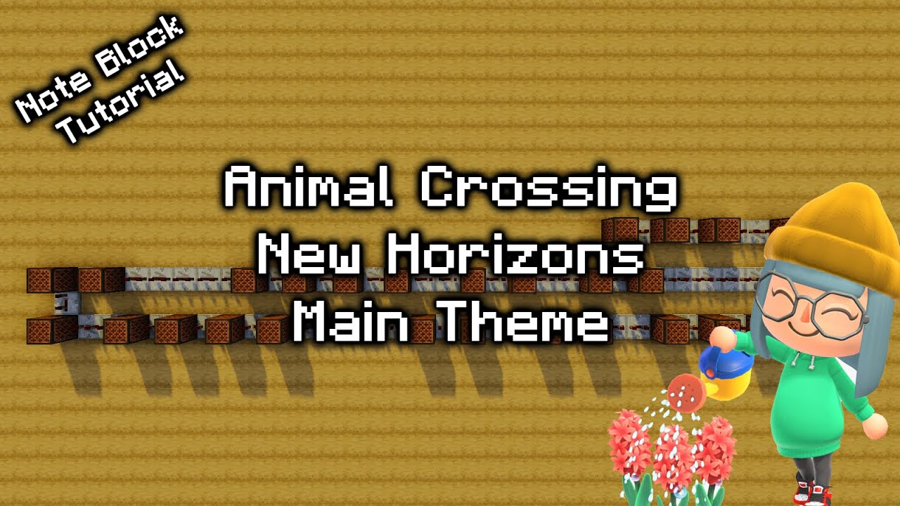 Animal Crossing Main Theme Minecraft Note Block Tutorial YouTube
