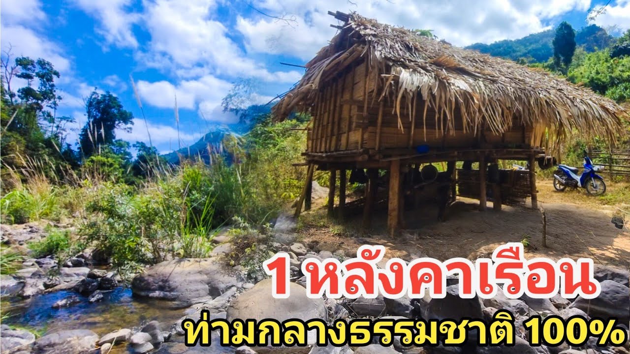 1หลังคาเรือนที่อยู่ท่ามกลางธรรมชาติ 100%