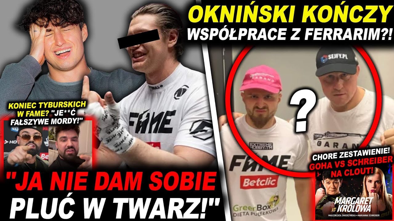 MARCOŃ PODANY DO SĄDU PRZEZ DUBIELA! (FERRARI, OKNIŃSKI, TYBURSKI, WARDĘGA, CLOUT MMA, KRYCHA)