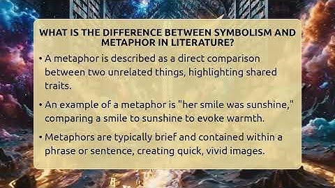 What Is The Difference Between Symbolism And Metaphor In Literature? - The Prose Path