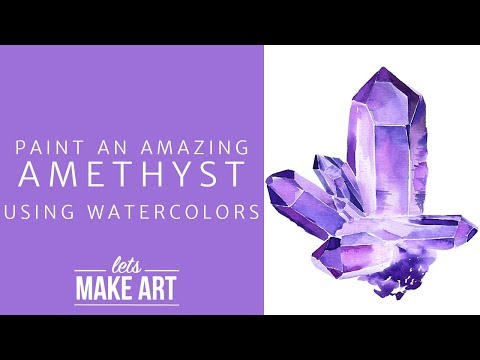 Amethyst watercolor shop