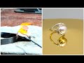 सच्चे मोती की अंगूठी | Handmade Pearl Ring | Silver Ring For Girl