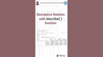 Descriptive Statistics with the describe( ) function #psychpackagge #descriptivestatistics #psych #r