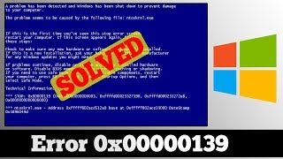Решение проблемы с ошибкой 0x00000139 в Windows 10