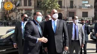 رئيس الوزراء يصطحب رئيس وزراء الاردن لزيارة ميدان التحرير