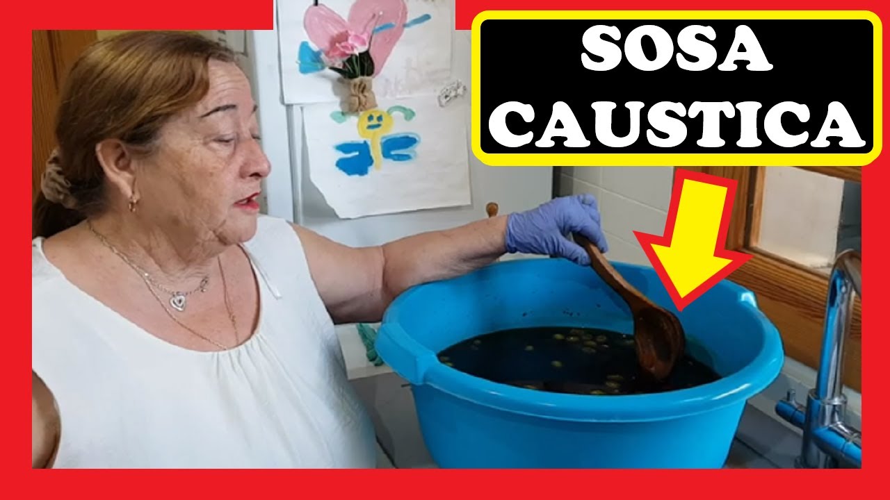 🟢 APRENDE Cómo Preparar ACEITUNAS VERDES con SOSA CAUSTICA 💚