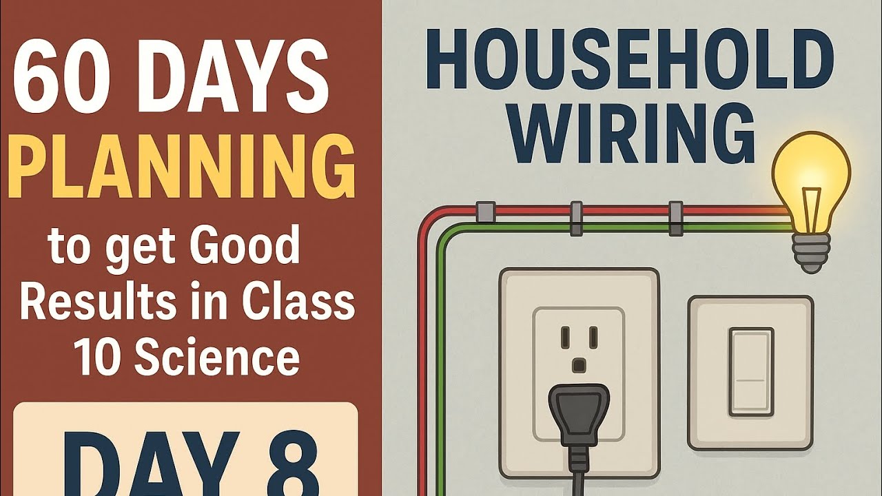 Day 8 | Household Electric Circuits Explained | Class 10 Science | 60-Day Board Prep Plan