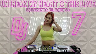 DJ UNBREAK MY HEART X THIS LOVE - BREAKBEAT VIRALL FULL BASS TERBARU 2023 - DJ REVANDA