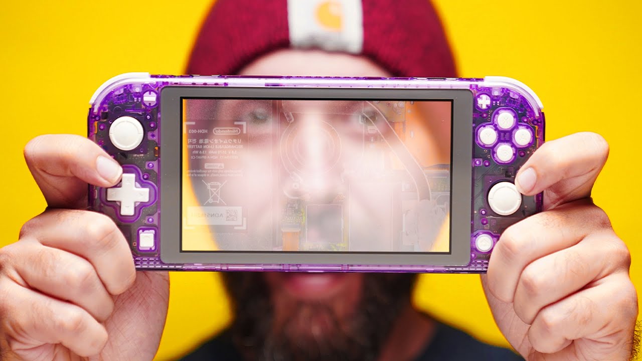 Transparent Atomic Purple Nintendo Switch Lite Mod Youtube