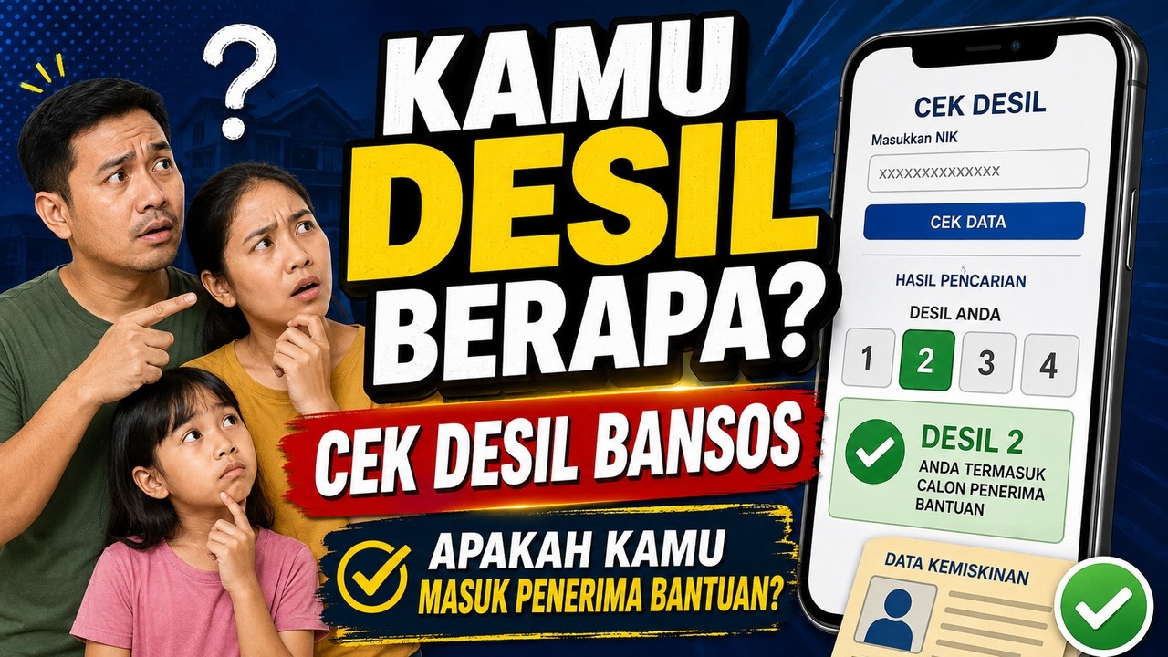 Cara Cek Desil Bansos Terbaru 2026 💥 Desil 1–4 Otomatis… — Transcript
