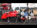 大井川鉄道 2016年 きかんしゃトーマス ジェームス バスのバーティその１【Japanese real Thomas&James&Bertie Part1】朝の新金谷と家山ふかん