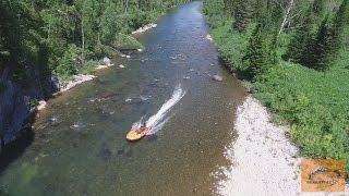 река Мрас-Су на водометах / Хариус Горной Шории / Фрегат 480 и два Солара 420