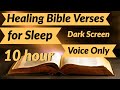 Healing Bible Verses for Sleep Voice Only *10 Hour Relaxation Music* -
