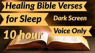 Healing Bible Verses for Sleep Voice Only *10 Hour Relaxation Music* -
