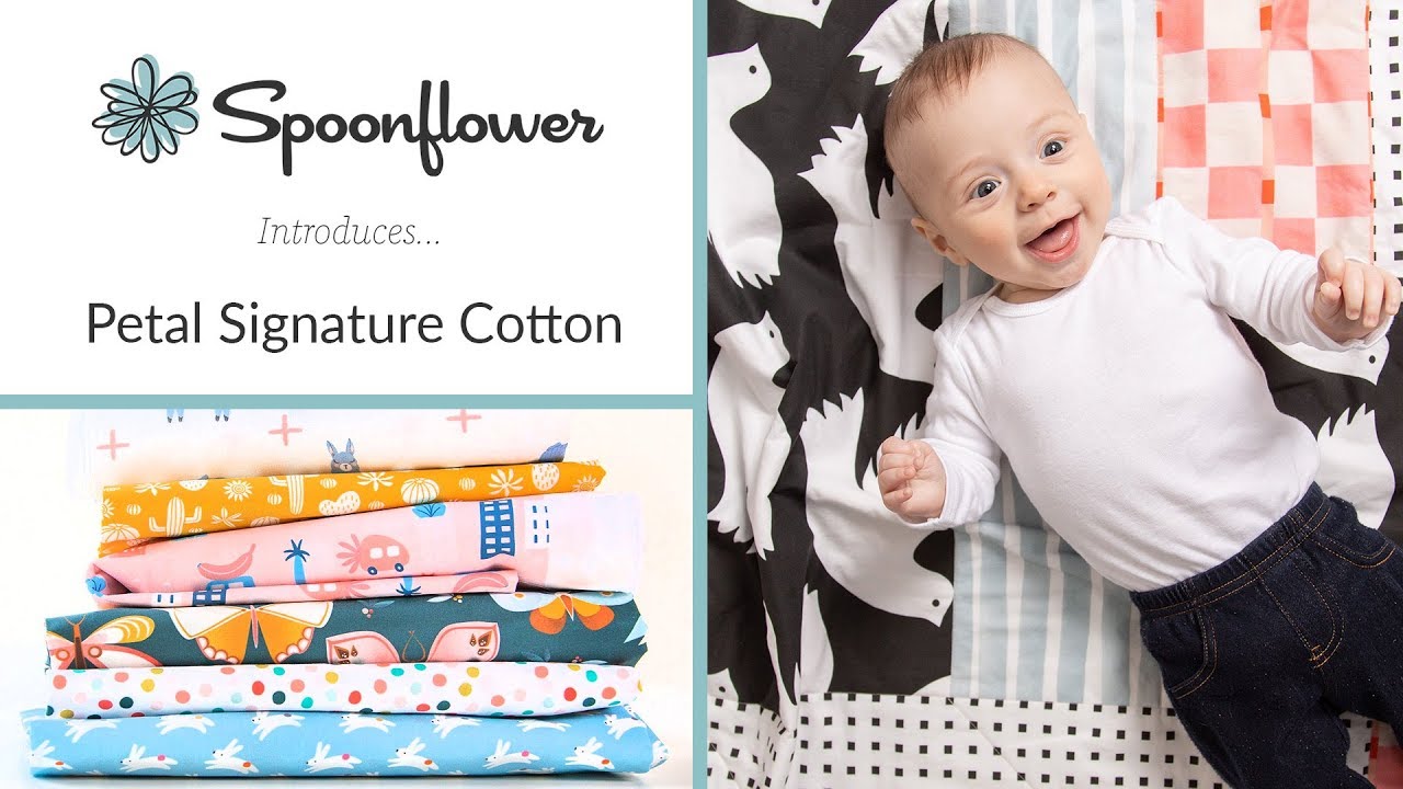 IntroducingSpoonflower's better-than-basic Petal Signature Cotton 