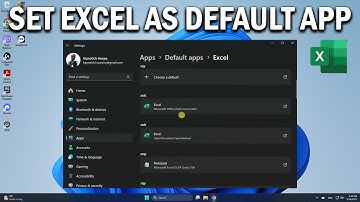 How To Set Microsoft Excel as the Default Application In Windows 11 - Easy Fix