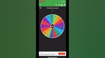 If it lands on your first letter of name your out part 44 #spinthewheel #cool #guessing