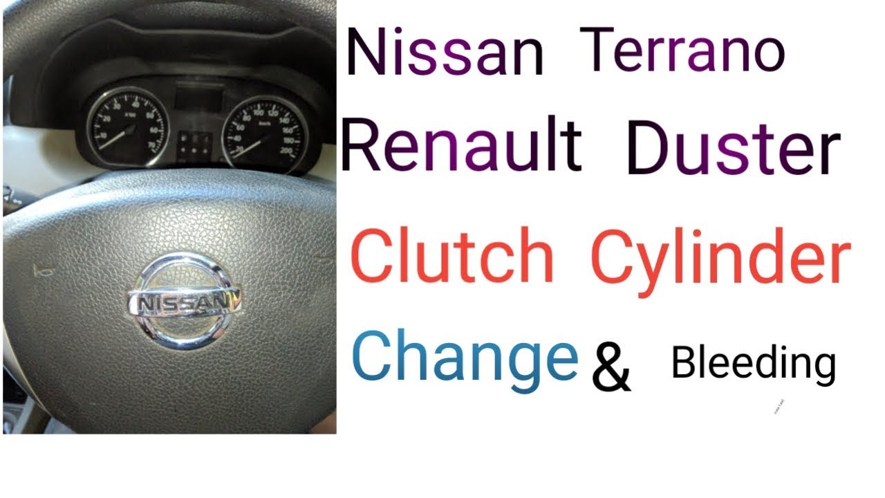 Clutch cylinder change & clutch bleeding Nissan Terrano.. Renault