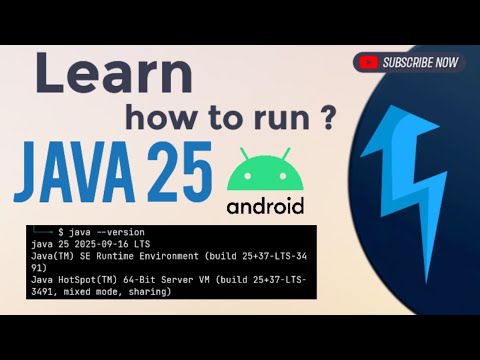 Install java 25 on android (No errors)