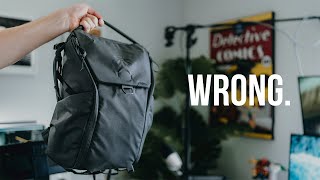 You're using this bag wrong. | Peak Design Everyday Backpack