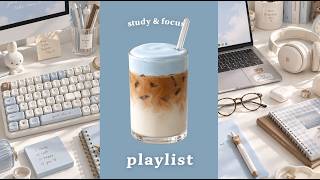 You got this, one sip at a time ☁️🩵 blue sky latte & quiet pastel study desk lofi ｜ 3 Hours ☕