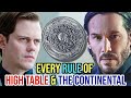 11 every insane rules of high table and the continental  explored