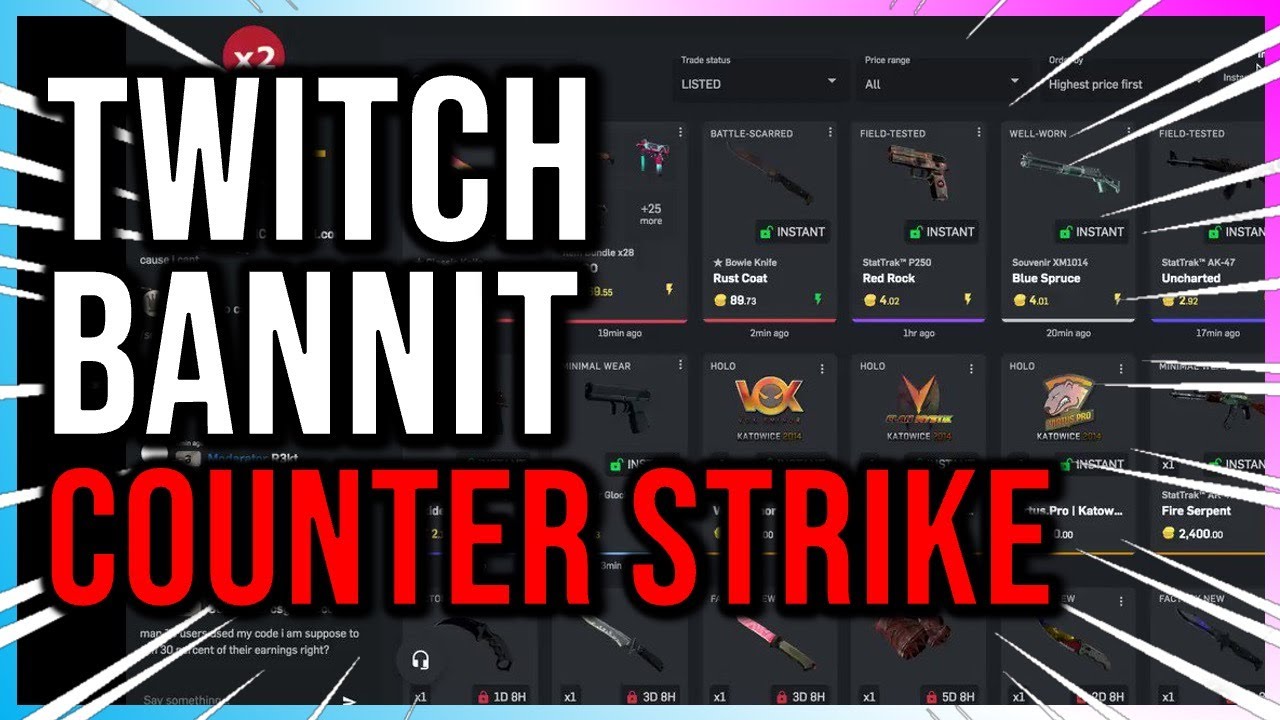 Twitch bannit les sites de casino de skins CS:GO - YouTube