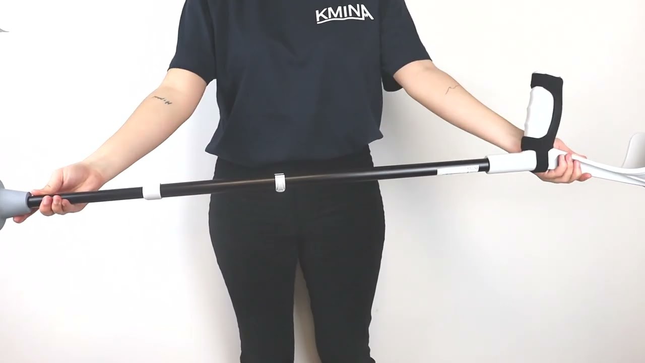 Forearm Crutches for Adults Gray | Muletas Adulto Acolchadas Gris | KMINA