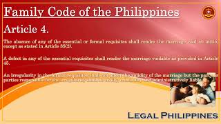 Family Code, Article 4 | Effect Of Absence Or Defect In Any Essential Or Formal Requisite | Mary
