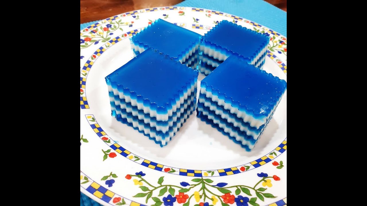 Jeli Bunga Telang / Blue Pea Flower Jelly YouTube