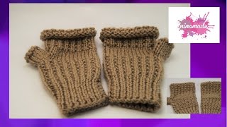 Diy. Comment Tricoter Des Mitaines Sans Doigtshow To Knit Fingerless. Mittens