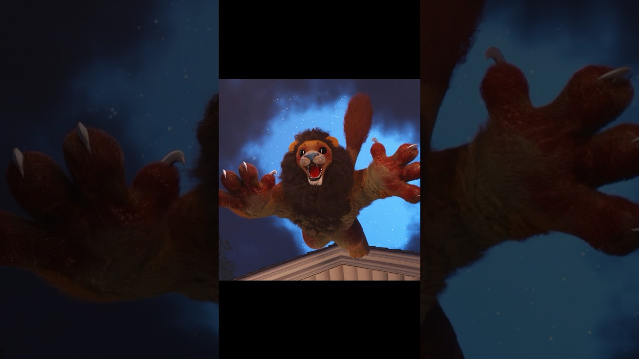 Lloyd the lion from Indigo Park attacked Scarlet! 