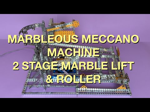 Marbleous Meccano Machine - 2 Stage Marble Lift & Roller